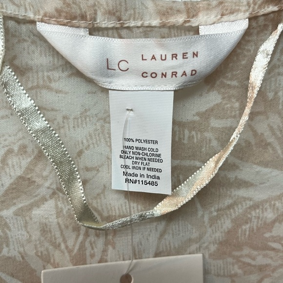 LC Lauren Conrad Beige Floral Kimono - Picture 5 of 6
